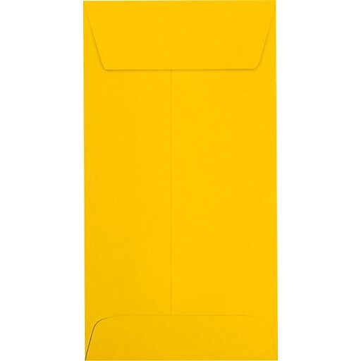 LUX 7 Coin Envelopes (3 1/2 x 6 1/2) 500/Pack, Sunflower (LUX7CO12