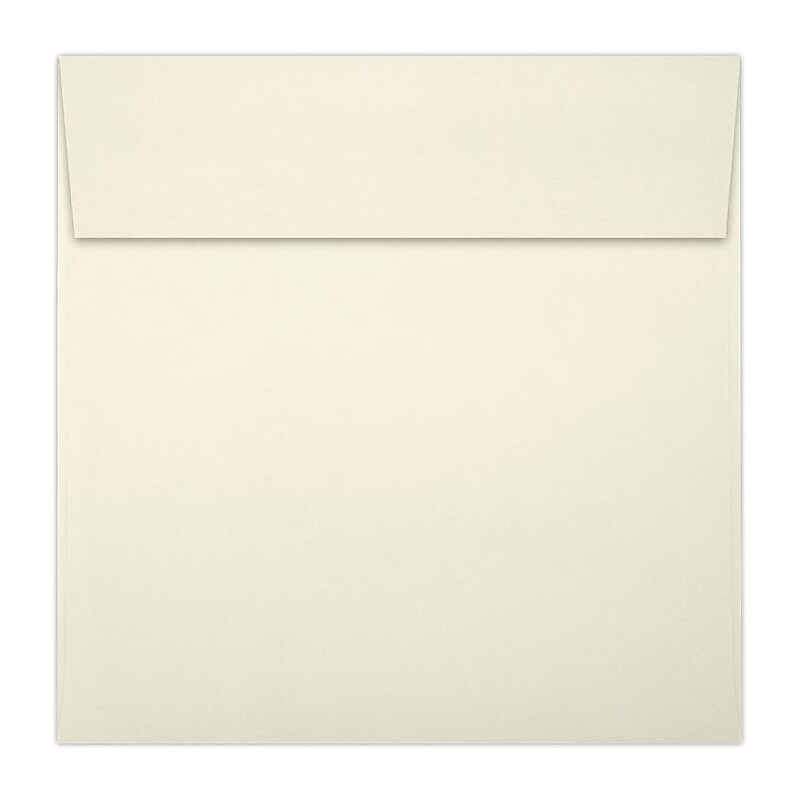 LUX 7 1/2 x 7 1/2 Square Envelopes 50/Pack, Natural (8555-03-50) image 1