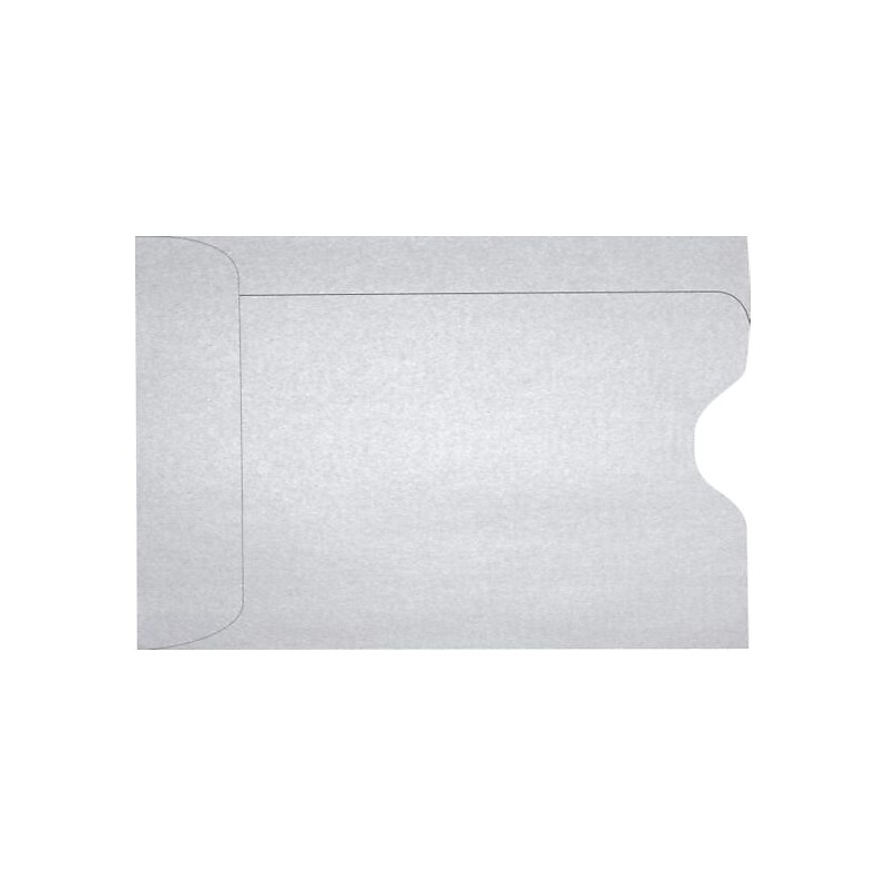 LUX Credit Card Sleeve 2 3/8" x 3 1/2", 1000/Pack, Silver Metallic (1801-06-1000) image 1