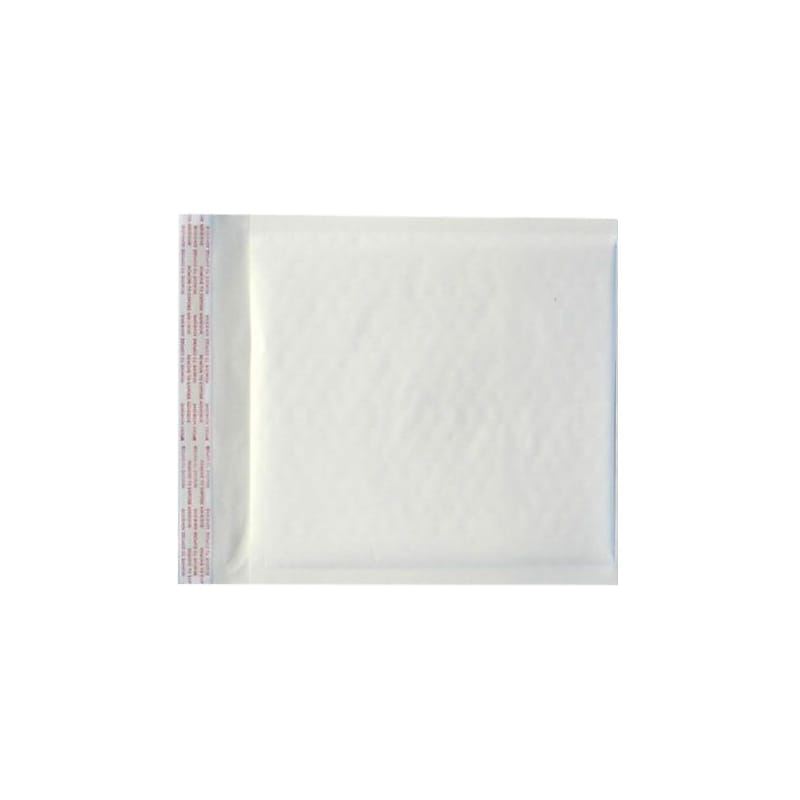 LUX CD (7 1/4 x 8) LUX Kraft Bubble Mailer  250/Pack, White Kraft (LUX-KWBM-CD-250) image 1