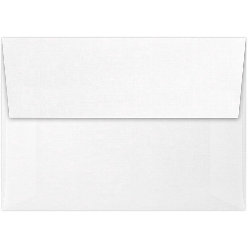LUX A1 Invitation Envelopes (3 5/8 x 5 1/8) 50/Pack, White Linen (4865-WLI-50) image 1