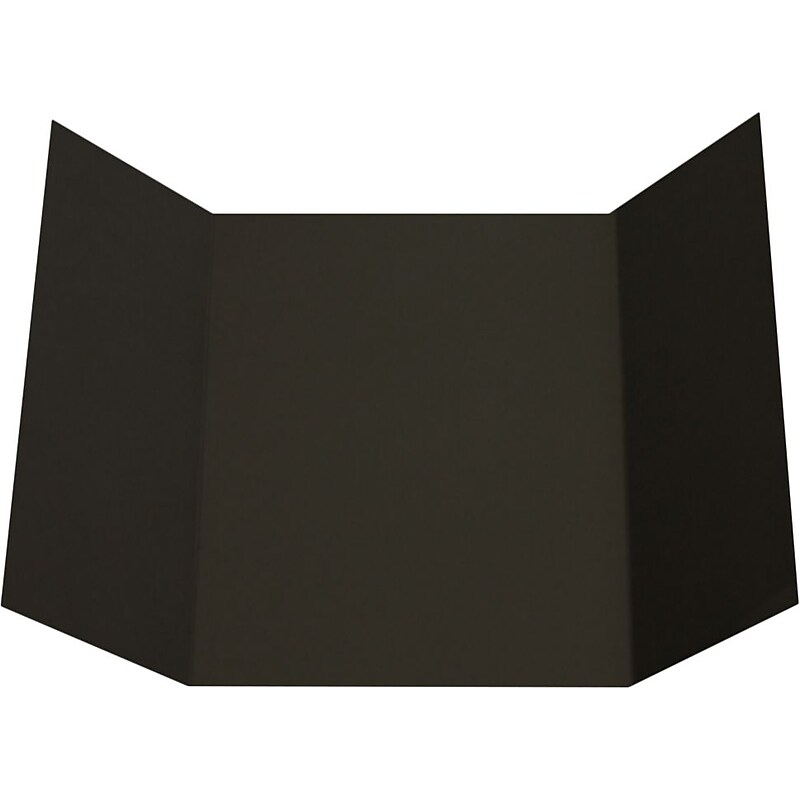 LUX A7 Gatefold Invitation (5 x 7) 100/Pack, Midnight Black (LUXA7GF-B-100) image 1