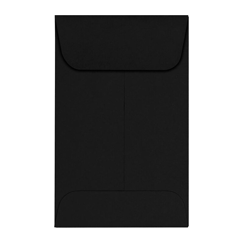 LUX #1 Coin Envelopes (2-1/4 x 3-1/2) 250/Pack, Midnight Black (1COBLK-250) image 1