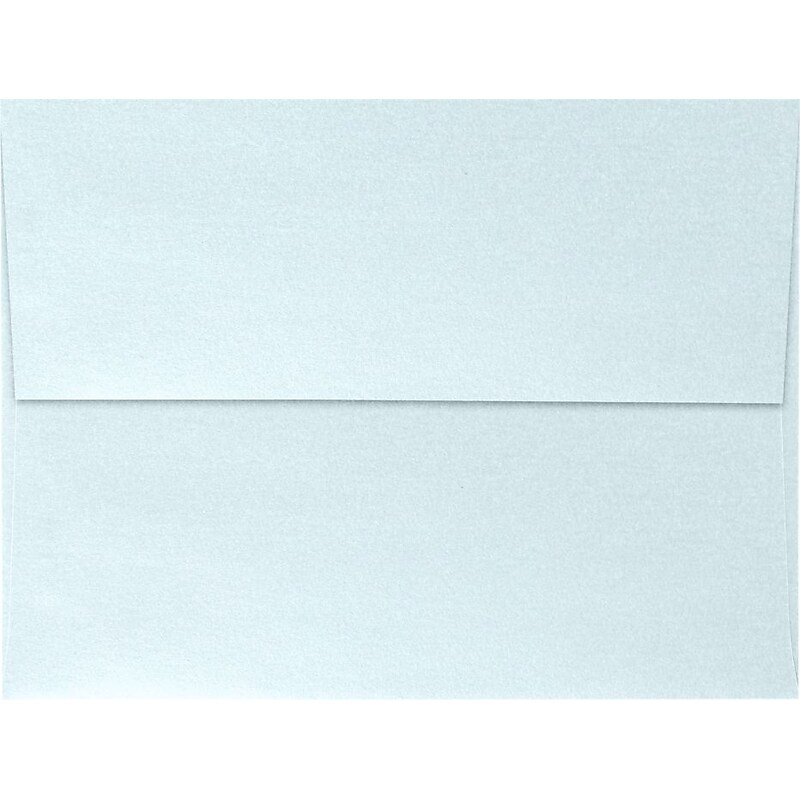 LUX A6 Invitation Envelopes (4 3/4 x 6 1/2) 50/Pack, Aquamarine Metallic (5375-02-50) image 1