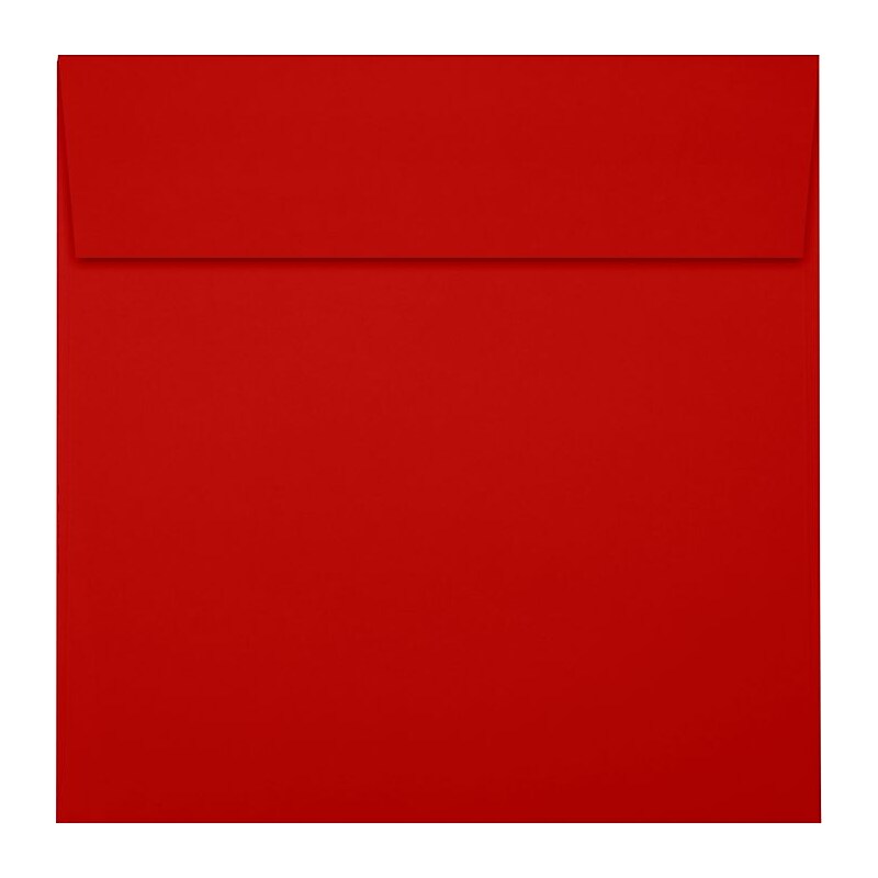 LUX 6 x 6 Square Envelopes 250/Pack, Holiday Red (8525-15-250) image 1