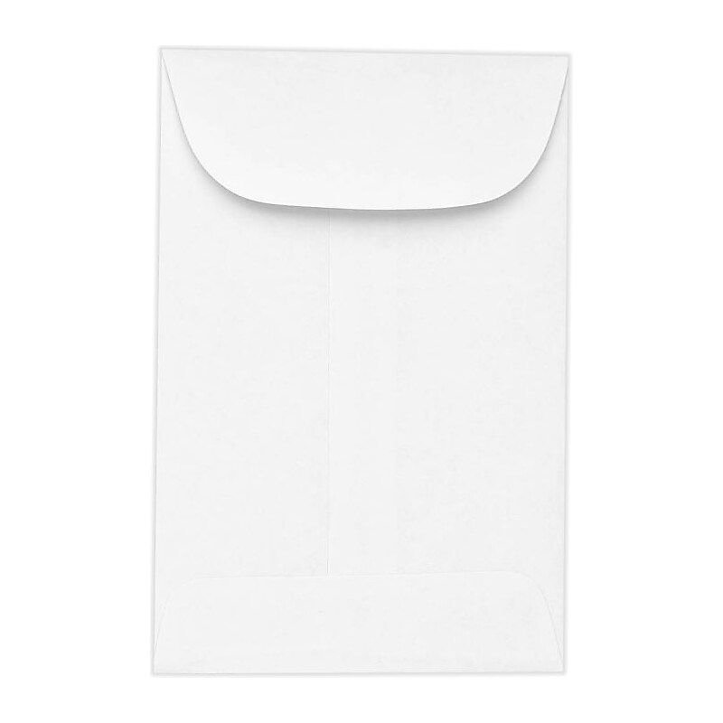 LUX #6 Coin Envelopes (3 3/8 x 6) 500/Pack, 24lb. Bright White (95026-500) image 1
