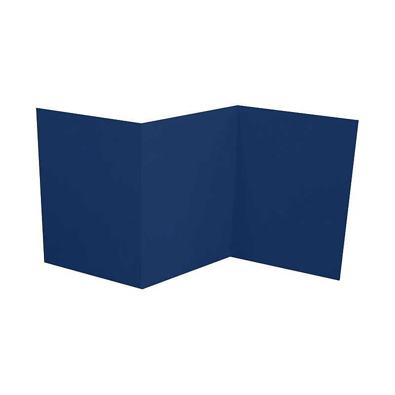 LUX A7 Z-Fold Invitation (5 x 7) 10/Pack, Navy (LUXA7ZF-103-10) image 1