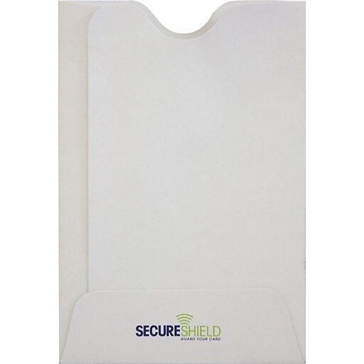 LUX RFID Blocking Credit Card Sleeve 2 3/8" x 3 1/2", 50/Pack, 32lb
