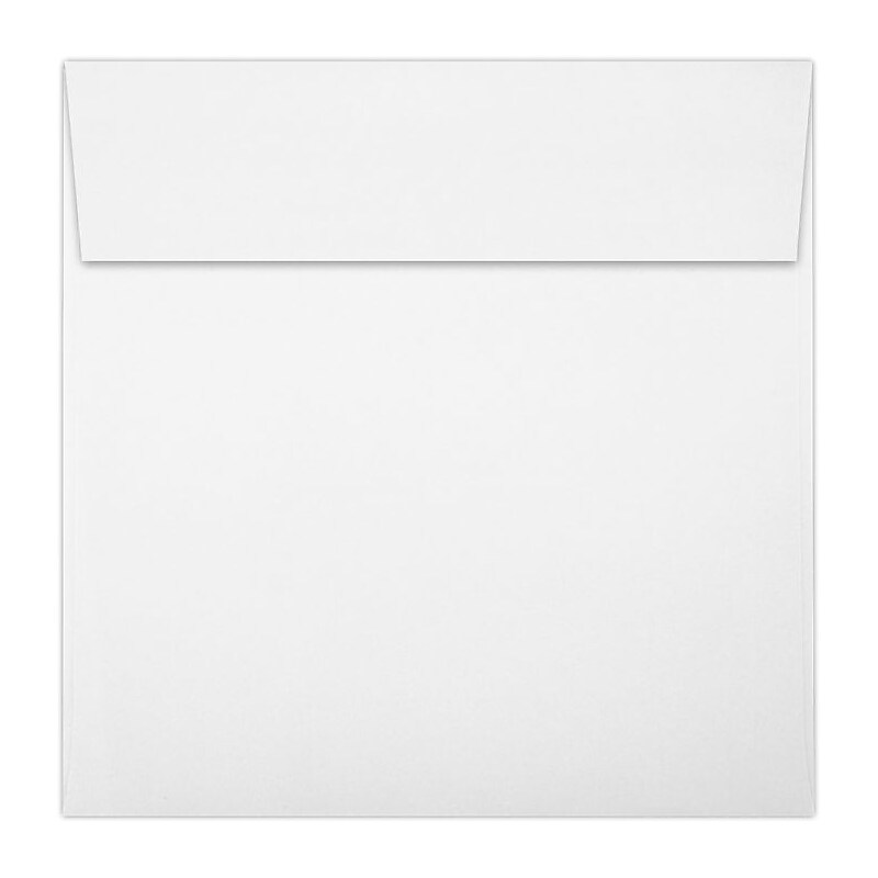 LUX 5 1/2 x 5 1/2 Square Envelopes 50/Pack, 80lb. Bright White (8515-80W-50) image 1