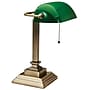 V-Light LED Banker's Desk Lamp, 15", Green/Antique Brass (SVCA150402GR)~#|#~sp148105506_sc7