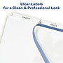 Avery Index Maker Paper Dividers with Print & Apply Label Sheets, 3 Tabs, White, 5 Sets/Pack (11435)~#|#~sp148106921_sc7