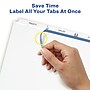 Avery Index Maker Paper Dividers with Print & Apply Label Sheets, 3 Tabs, White, 5 Sets/Pack (11435)~#|#~sp148106922_sc7