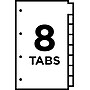 Avery Insertable Paper Dividers, 8-Tab, Clear (11116)~#|#~sp148107037_sc7