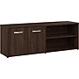 Bush Business Furniture Hybrid 21" Low Storage Cabinet with Doors and Shelves, Black Walnut (HYS160BW-Z)~#|#~sp148191657_sc7