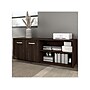 Bush Business Furniture Hybrid 21" Low Storage Cabinet with Doors and Shelves, Black Walnut (HYS160BW-Z)~#|#~sp148191658_sc7