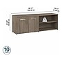 Bush Business Furniture Hybrid 21" Low Storage Cabinet with Doors and Shelves, Modern Hickory (HYS160MH-Z)~#|#~sp148191668_sc7