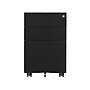 Gry Mattr 3-Drawer Mobile Vertical File Cabinet, Letter/Legal Size, Lockable, 23.62"H x 15.35"W x 20.47"D, Black (GMCC-00849)~#|#~sp148192477_sc7