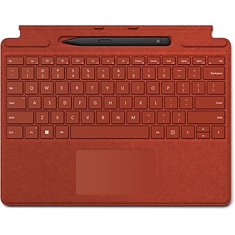 Microsoft 8X6-00021 Surface Pro Signature Fabric Keyboard Cover for 13" Surface Pro, Poppy Red