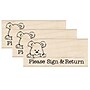 Hero Arts Please Sign & Return Pup Stamp, 2.5" x 1.125", 3/Bundle (HOAD453-3)~#|#~sp148288827_sc7