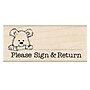 Hero Arts Please Sign & Return Pup Stamp, 2.5" x 1.125", 3/Bundle (HOAD453-3)~#|#~sp148288828_sc7