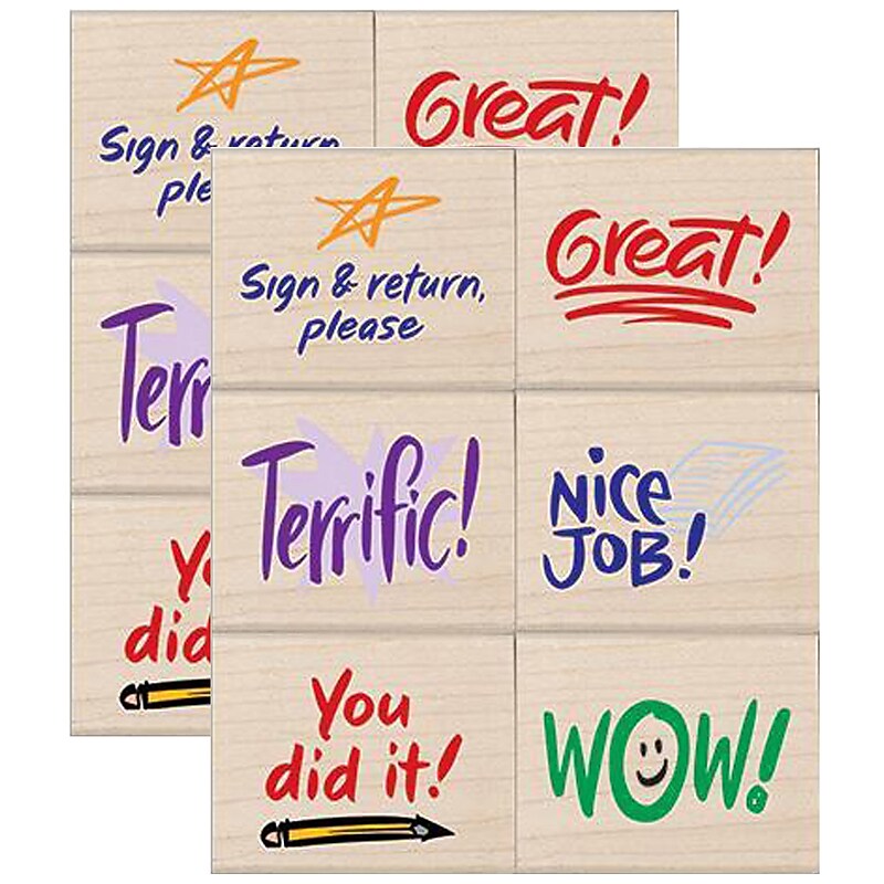 Hero Arts Stamps of Approval, 6" x 6", 2/Bundle (HOALL918-2) image 1