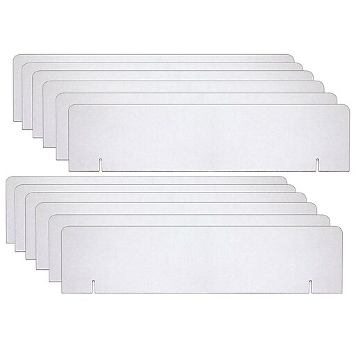 Pacon Presentation Board Headers, White, 36" x 9.5", Pack of 12 Boards (PAC376112) Staples