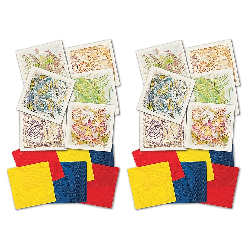 Roylco Bug Rubbing Plates, 6/Pack, 2 Packs (R-5843-2) image 1