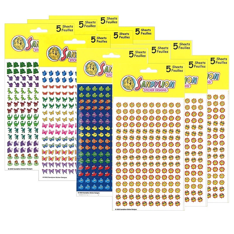 Sandylion Chart Sticker Variety Pack, Pack C, 3 Packs (SLSTEPGCC-3) image 1
