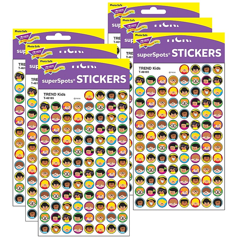 TREND Kids superSpots Stickers, 800 Per Pack, 6 Packs (T-46165-6) image 1