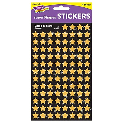 Trend Enterprises Super Spots Sparkle Stars – 160 Funkelnde Sternaufkleber, Säurefrei