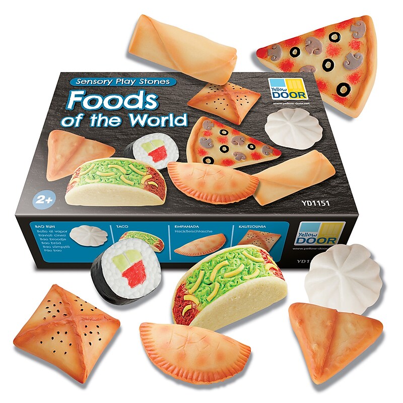 Yellow Door Sensory Play Stones, Foods of the World (YUS1151) image 1