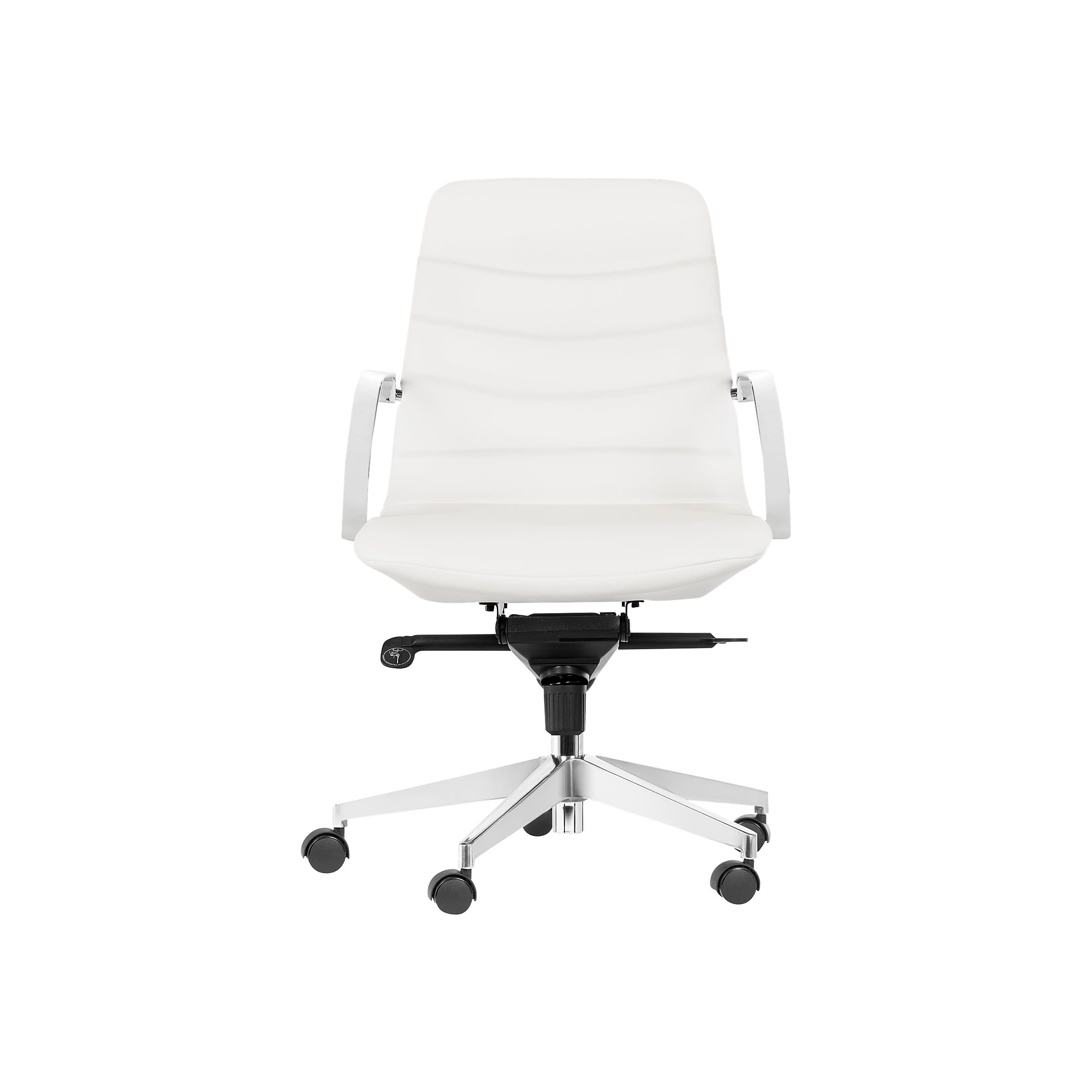 Gry Mattr Capsule Ergonomic Faux Leather Swivel Task Chair, White (GMCC-00852) Sansujyuku sansujyuku.com