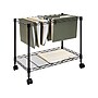 Mount-It! Metal Mobile File Cart with Dual Wheel, Black (MI-7858)~#|#~sp148296751_sc7