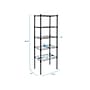 Mount-It! 5-Tier Metal Shelving Unit, 17", Black (MI-7861)~#|#~sp148296758_sc7