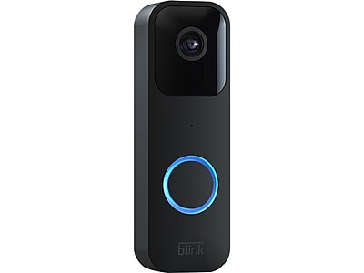 thumbnail image 2 of Amazon Blink Wi-Fi Video Doorbell – Black – Battery Or Hardwired – 1080p HD Video, Night Vision, Alexa Compatible 2 of 4