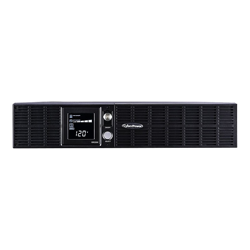 CyberPower Smart App Intelligent LCD 2000VA 2U UPS, 8-Outlet, Black (OR2200LCDRT2U) image 1