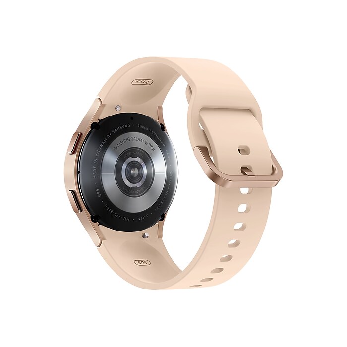 Samsung Galaxy Watch4 Bluetooth Smart Watch Gold Pink 2 SM R860NZDAXAA Staples