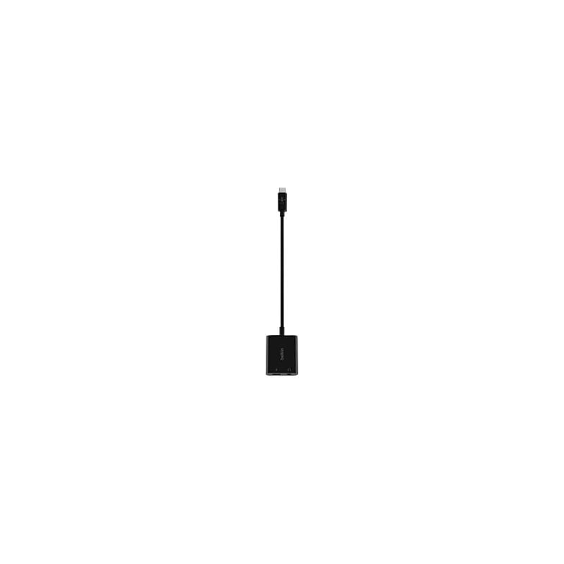 Belkin RockStar 0.64' USB C to 3.5mm Cable, Black (NPA004BTBK) image 1