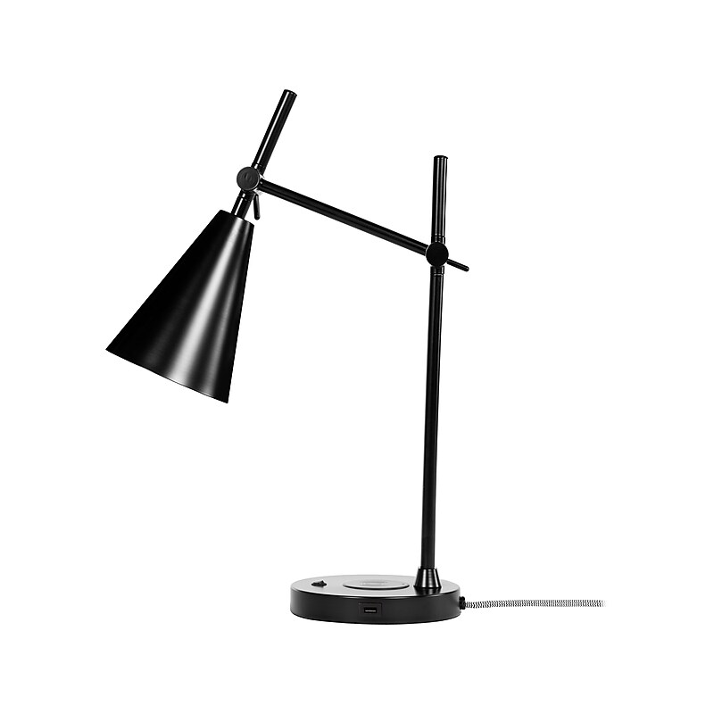 Gry Mattr LED Desk Lamp, 23.62", Black Metal (GMCC-00857) image 1