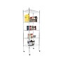 Mount-It! 5-Tier Steel Shelving Unit with Wheels, 24", Silver (MI-7862)~#|#~sp148401210_sc7