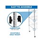 Mount-It! 5-Tier Steel Shelving Unit with Wheels, 24", Silver (MI-7862)~#|#~sp148401213_sc7