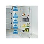 Mount-It! 5-Tier Steel Shelving Unit with Wheels, 24", Silver (MI-7862)~#|#~sp148401214_sc7