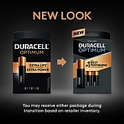 Duracell Optimum AA  Batteries, Pack of 8/Pack, Long Lasting Alkaline Batteries with a Resealable Package (24394662)