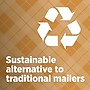 Scotch Curbside Recyclable Padded Mailer, 13" x 18", Tan, 1/Pack (CR-6-1)~#|#~sp148776730_sc7