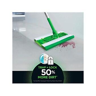 Swiffer Sweeper TRAP + LOCK Heavy Duty Wet Mop Refill Cloth, Fresh Scent, 20/Pack (80342975)