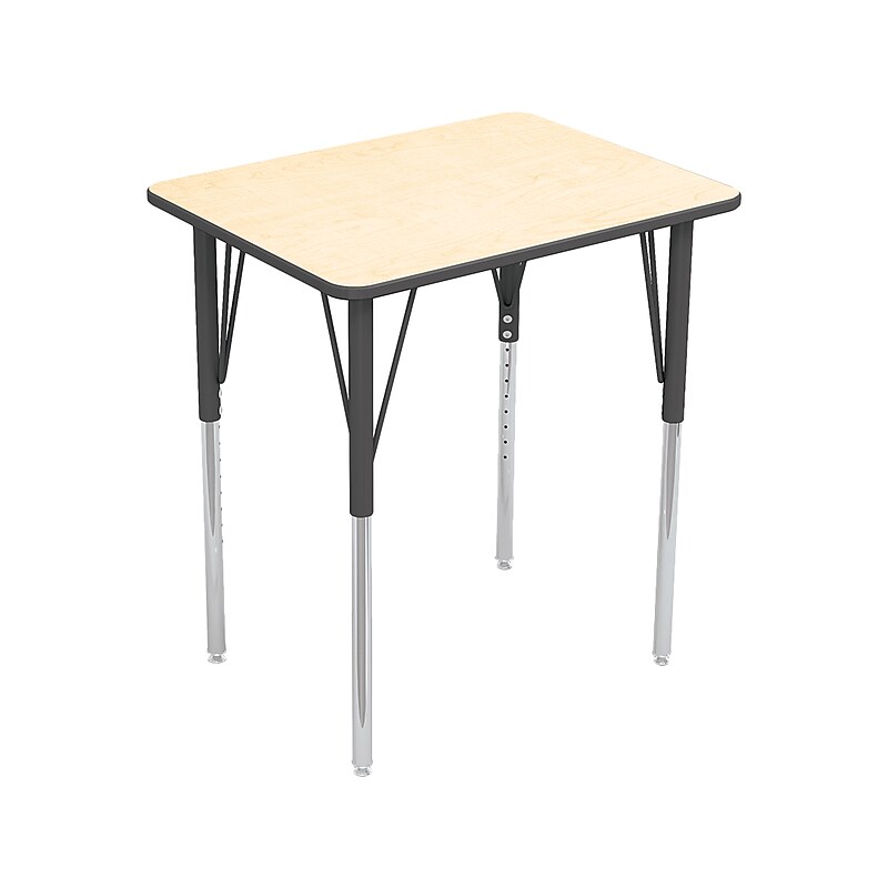 MooreCo Essentials Economy 26" Student Desk, Fusion Maple (91672) image 1