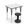 MooreCo Essentials Economy 26" Student Desk, Gray Nebula (91673)~#|#~sp148784028_sc7