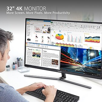 ViewSonic 32" 4K Ultra HD IPS LED Monitor, Black (VX3211-4K-mhd)