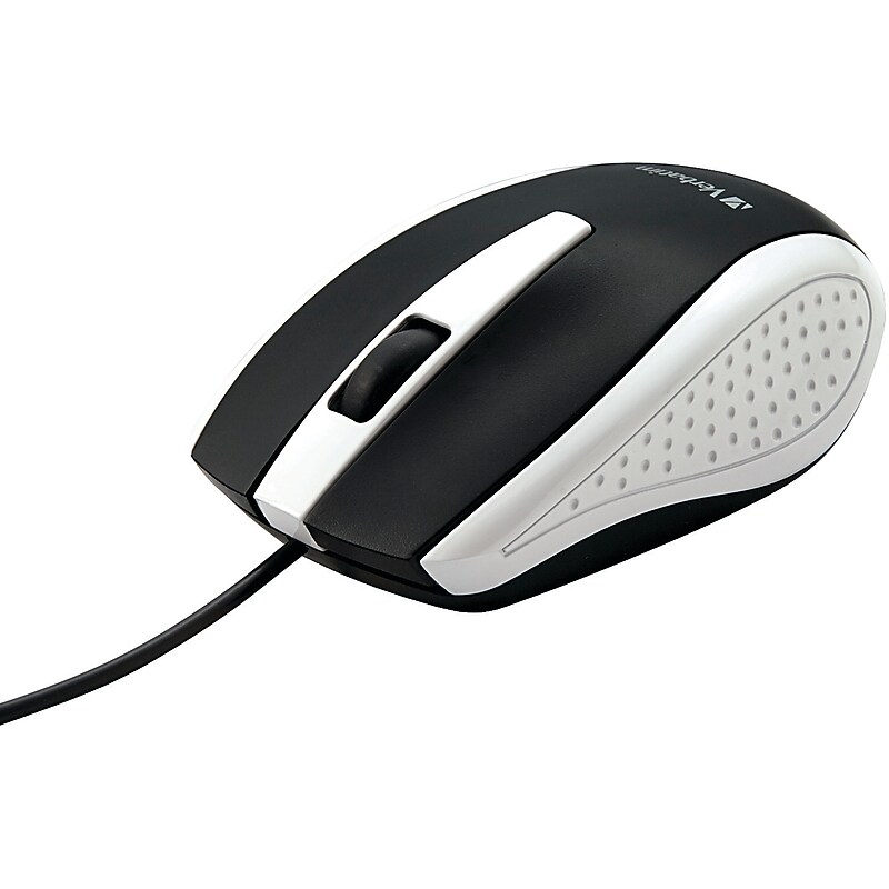 Verbatim Corded Notebook Optical 99740 Wireless Laser Mouse, White image 1