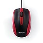 Verbatim Notebook Ergonomic Ambidextrous Optical USB Mouse, Red (99742)~#|#~sp14904520_sc7